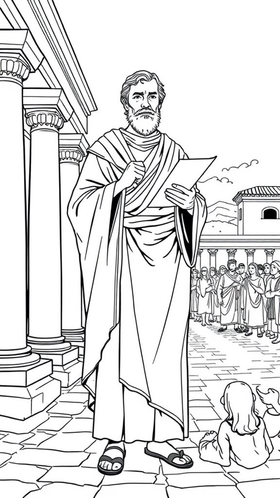 paul the apostle coloring page