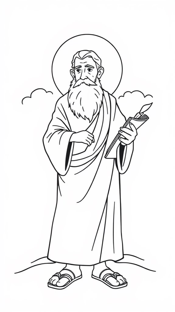 paul the apostle coloring page