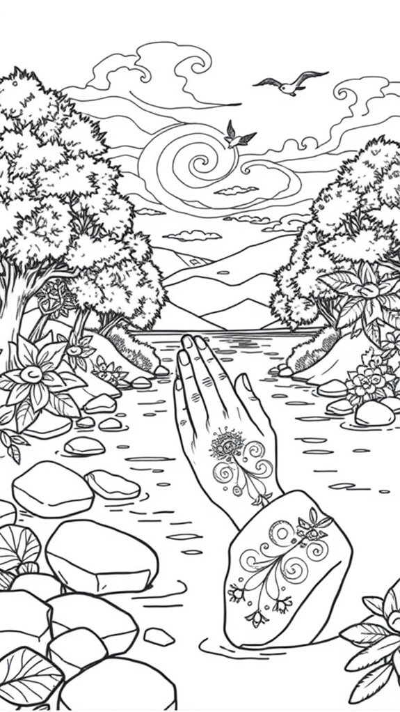 peaceful prayer coloring activity