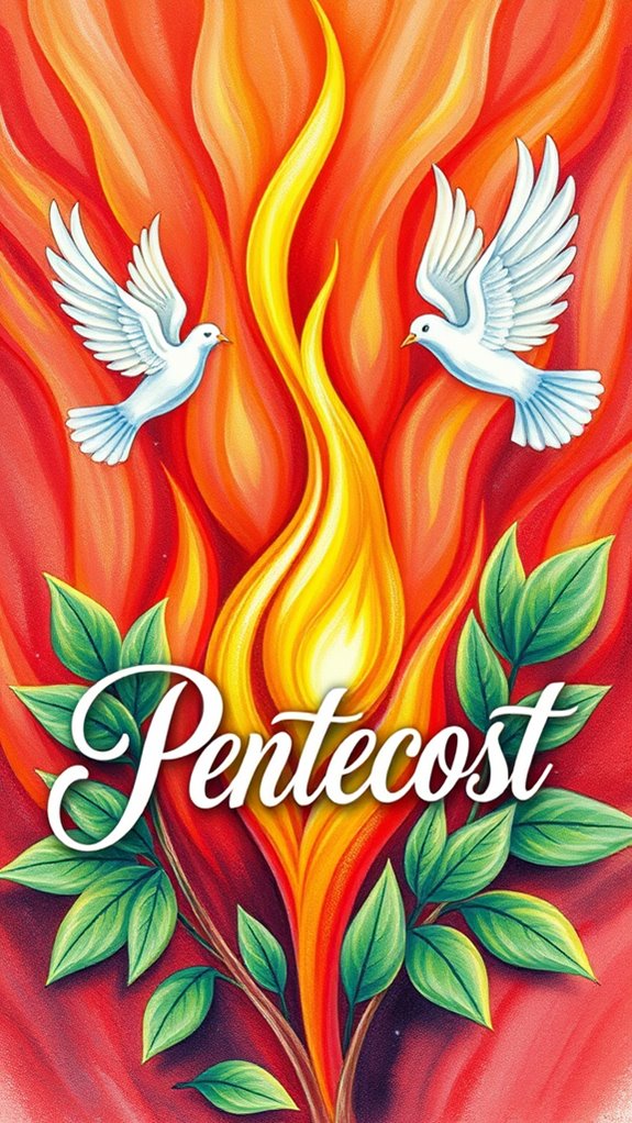 pentecost banner color drawing