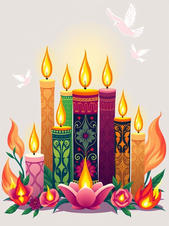 pentecost candle clipart image