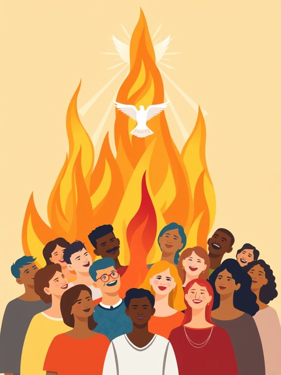 pentecost fire illustration graphic