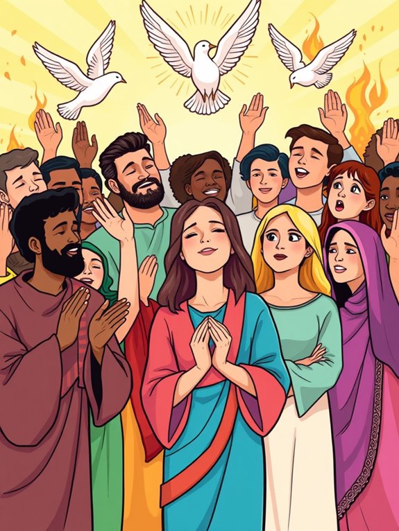 pentecost prayer clipart image