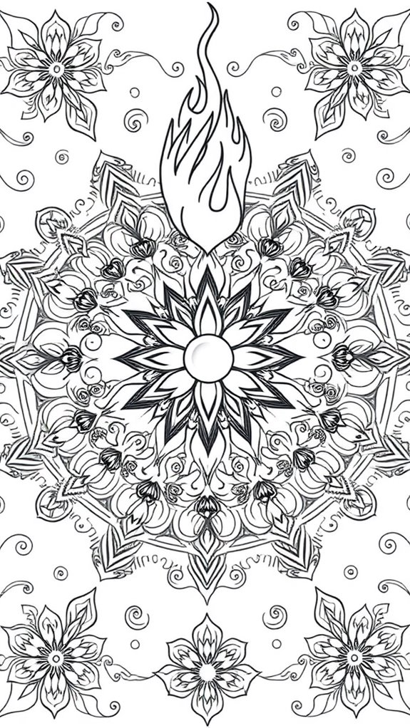 pentecost themed coloring design