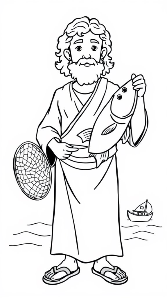 peter coloring page activity