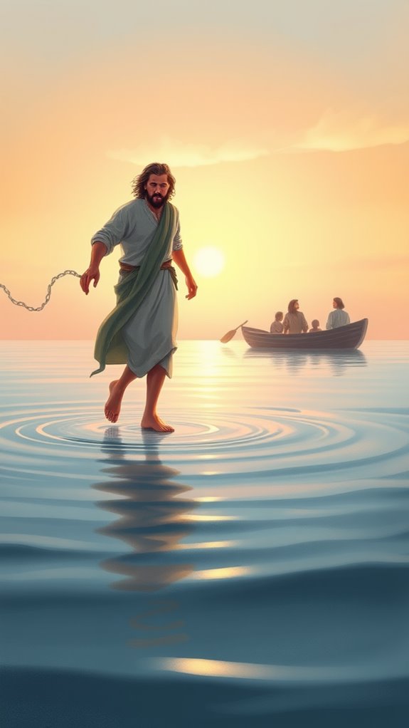 peter walks on water