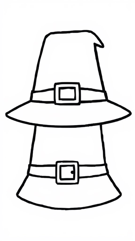 pilgrim hat coloring activity