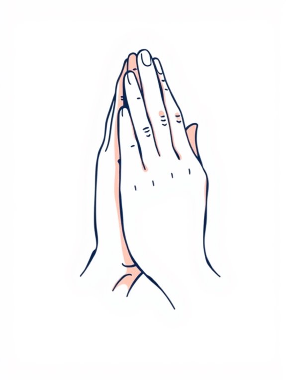 praying hands clipart image