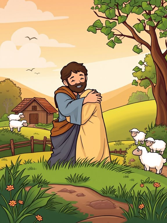 prodigal son clipart illustration