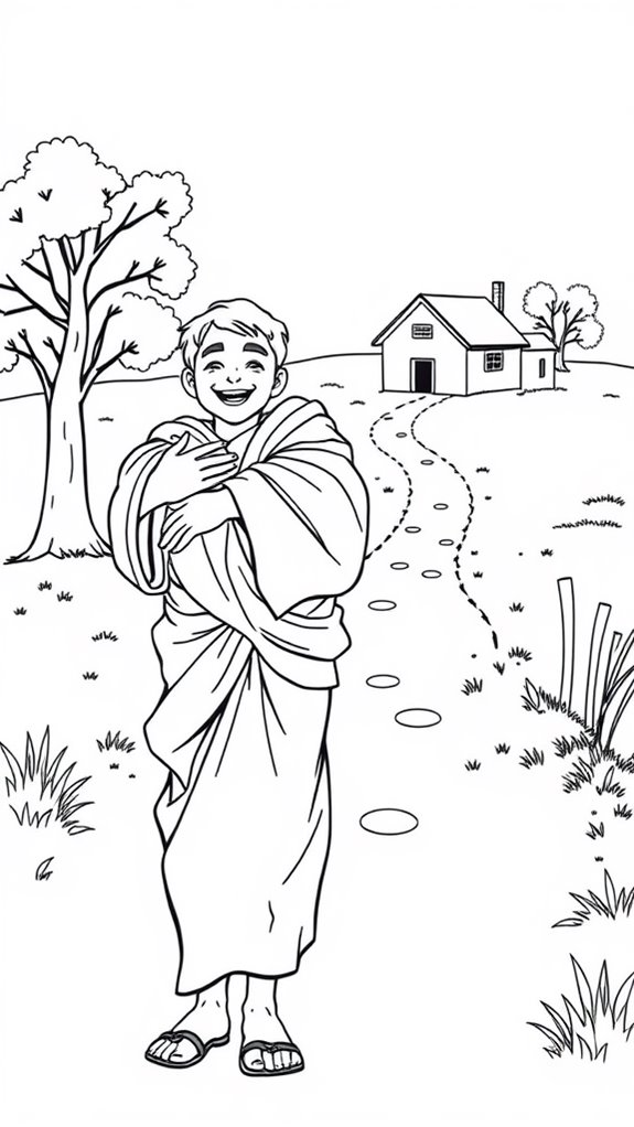 prodigal son coloring page