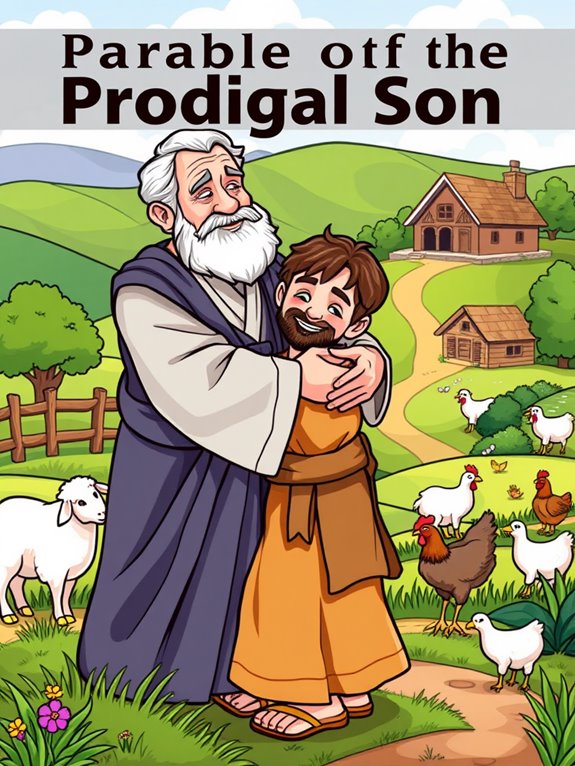 prodigal son family illustration