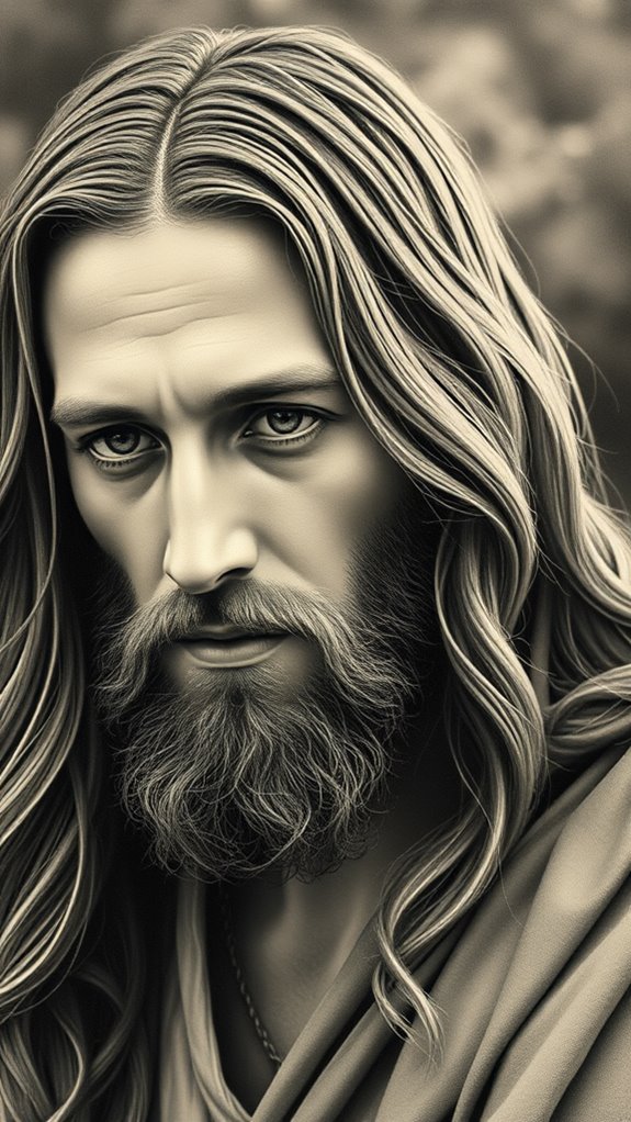 realistic jesus portrait drawing