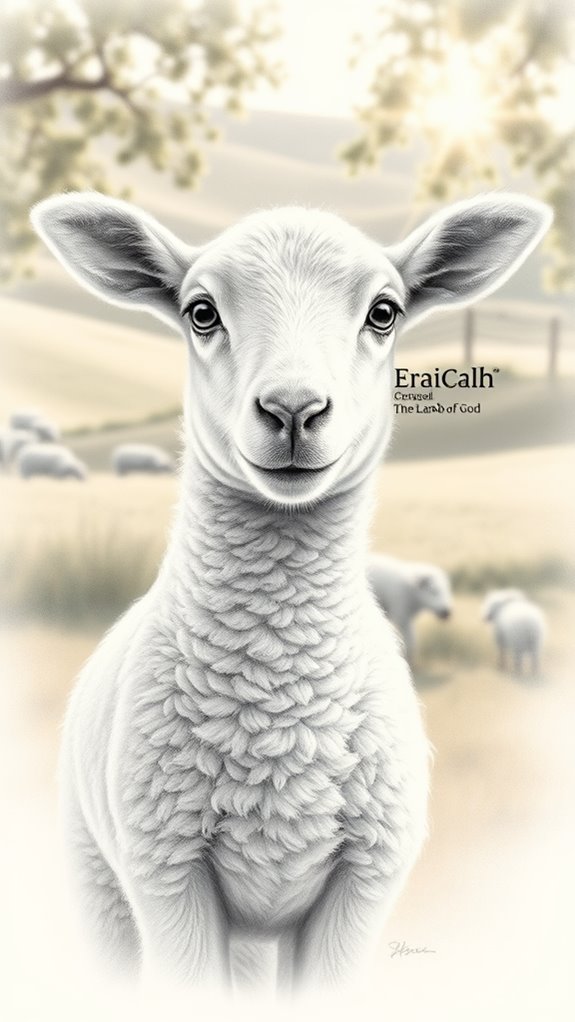 realistic sheep portrait artwork