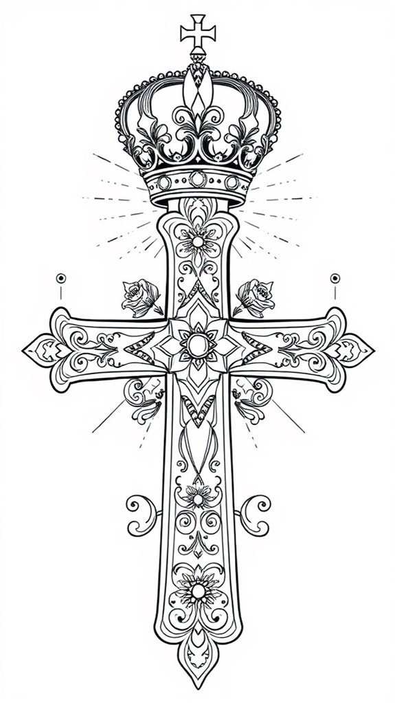 religious symbol coloring activity