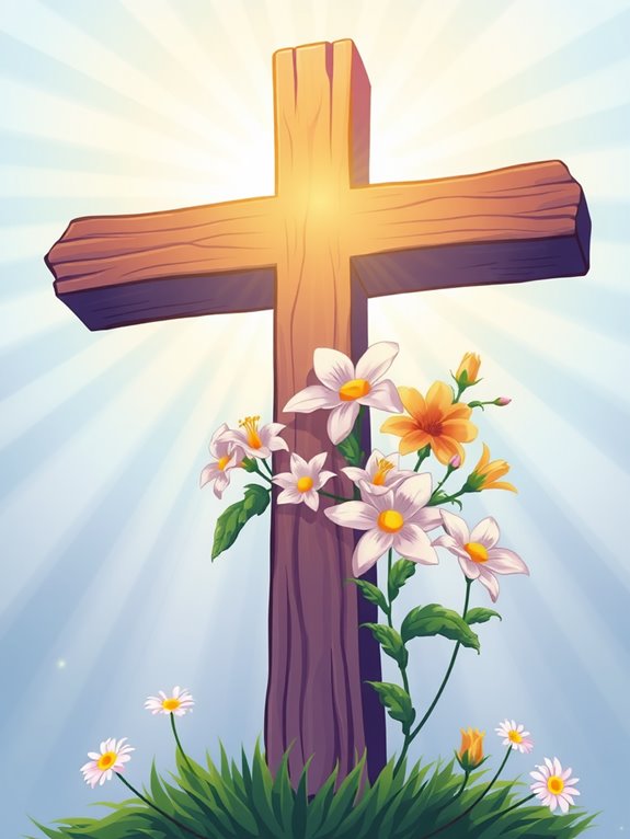 resurrection cross clipart image