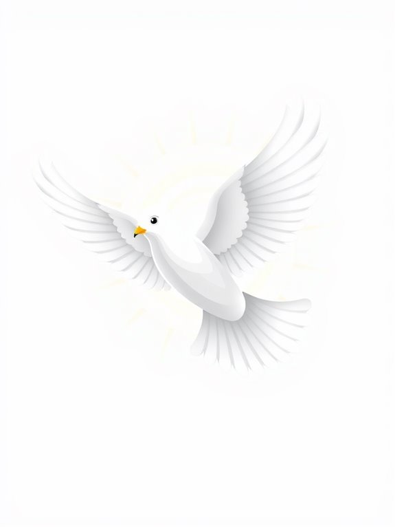 resurrection dove clipart image