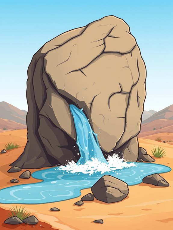 rock water illustration graphic