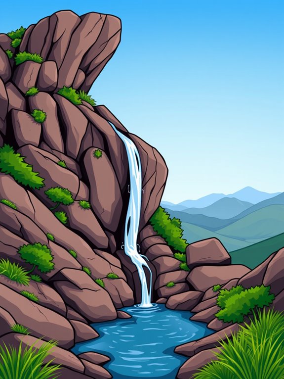 rock water path illustration