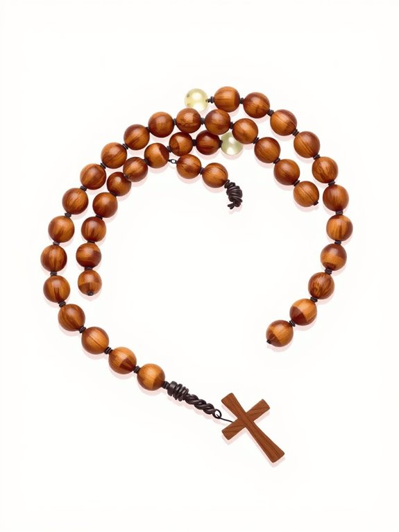 rosary beads graphic illustration