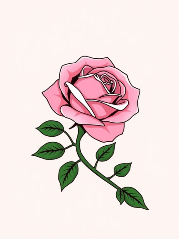 rose and thorn illustration