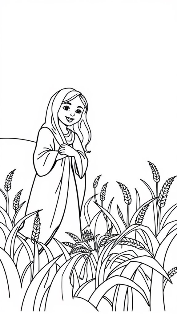 ruth and boaz coloring page