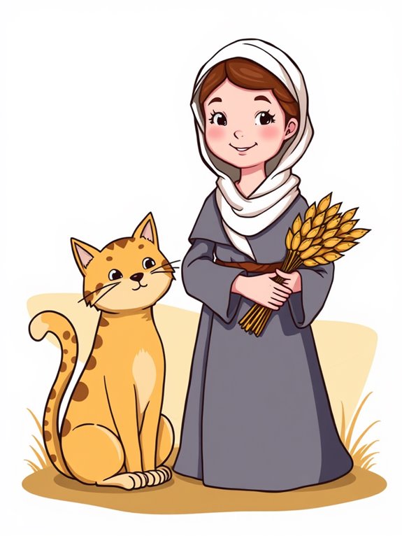 ruth and her cat