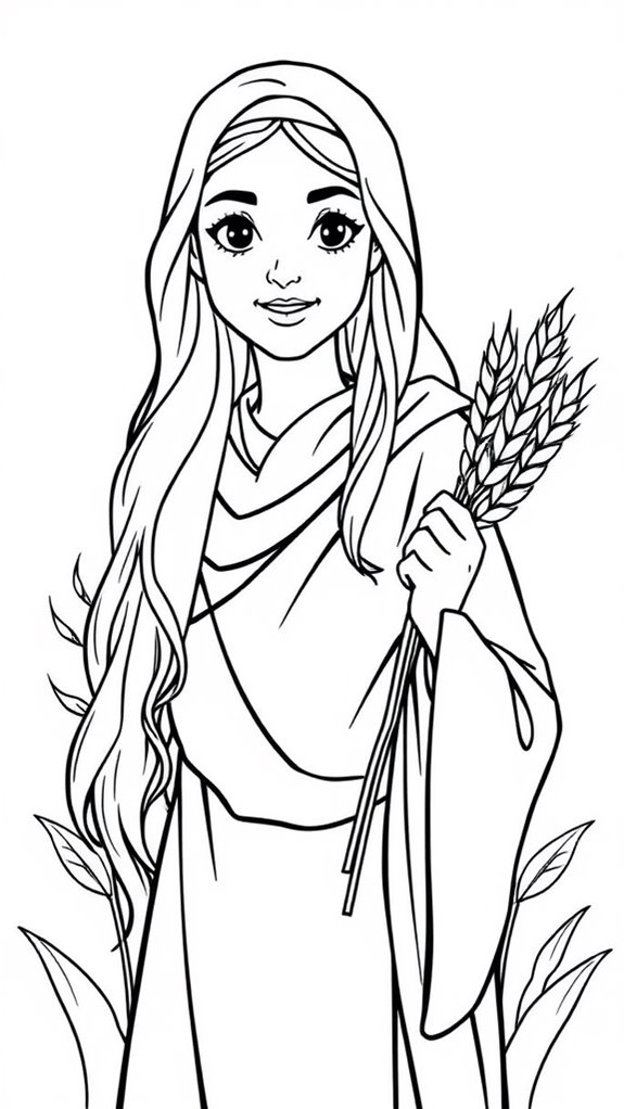 Coloring Page For Ruth Coloring Page For Ruth