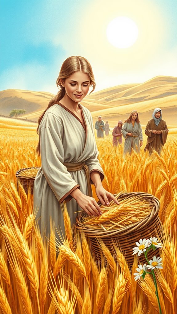 ruth collecting crops artwork