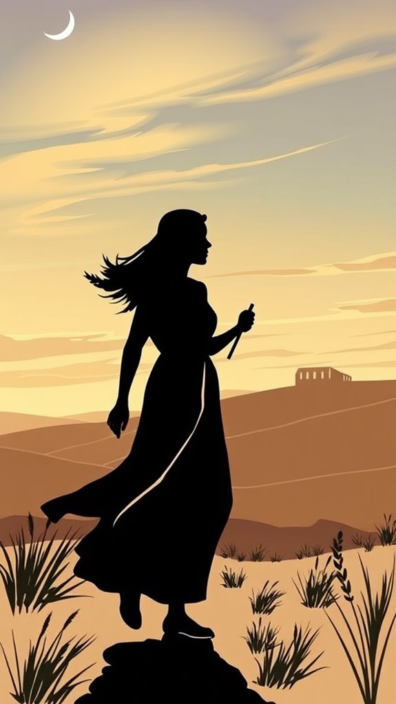 ruth s silhouette journey illustration