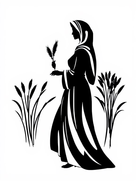 ruth silhouette clipart image