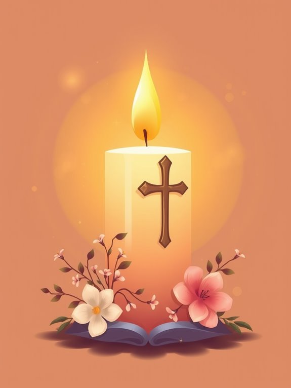 saints candle clipart design