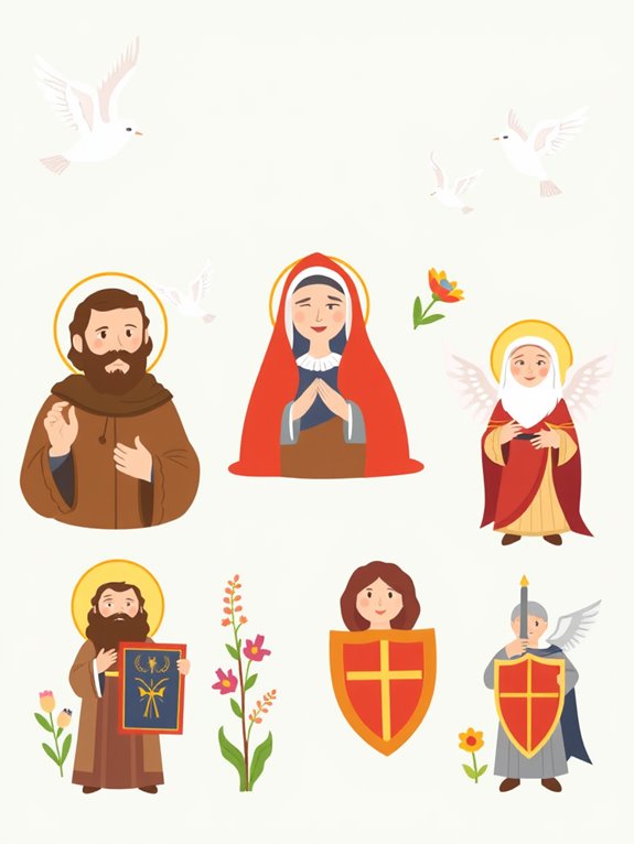 saints icon clipart design