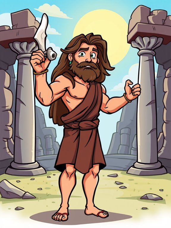 samson clipart graphic illustration