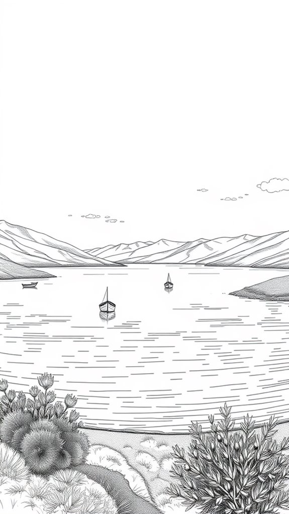 sea of galilee illustration