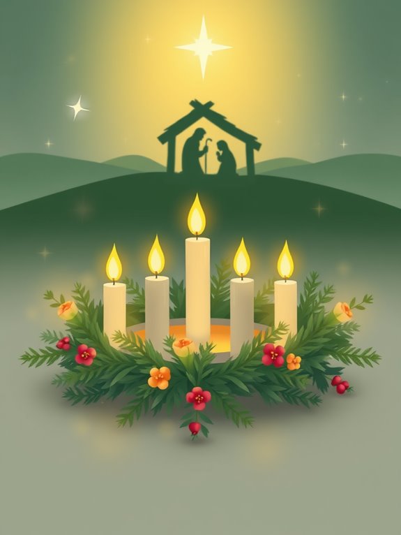 serene advent celebration artwork