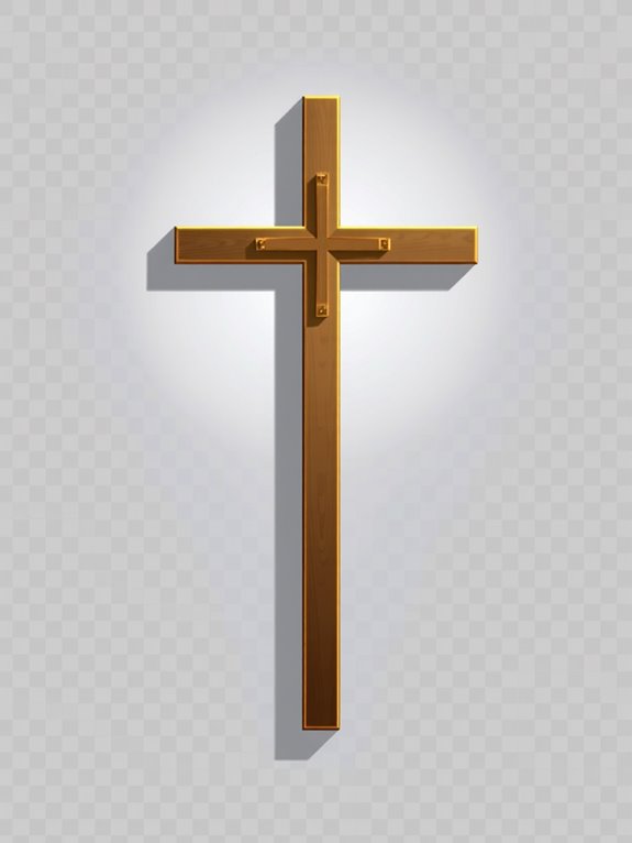 shadowed christian cross image