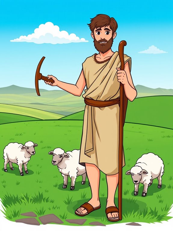 shepherd david clipart illustration