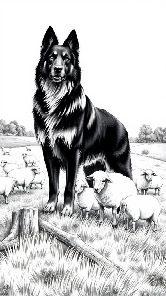 shepherd guiding black sheep