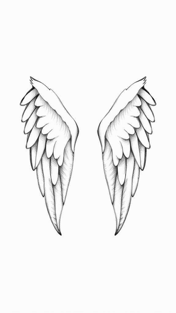 simple angel wings illustration