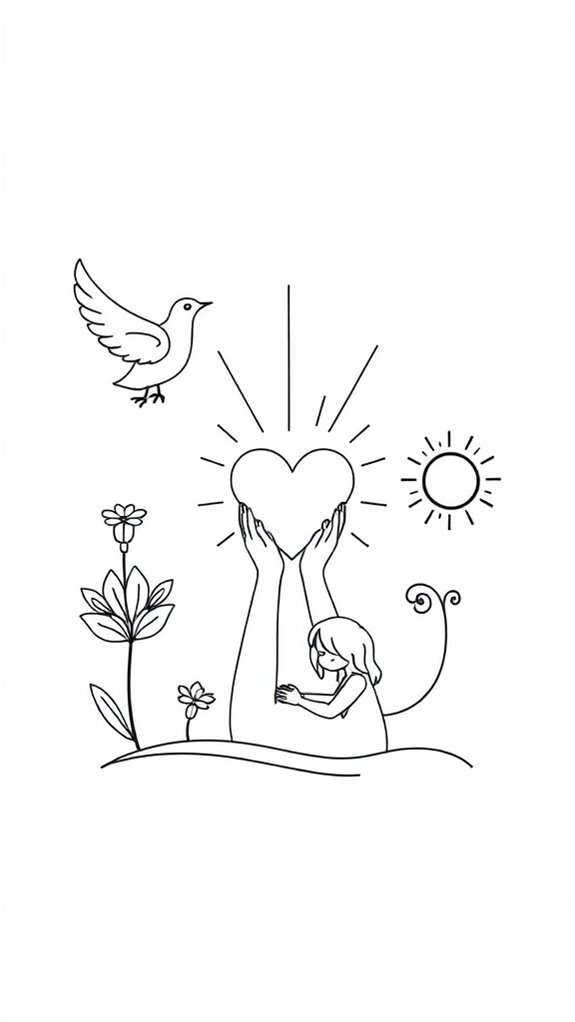 simple beatitudes coloring page