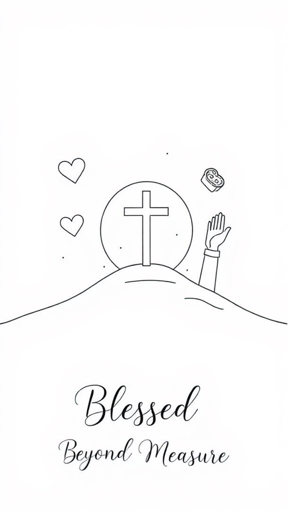 simple blessings line art