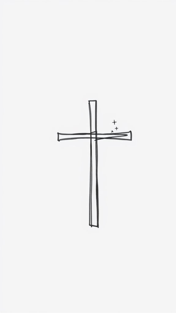 simple christian cross design