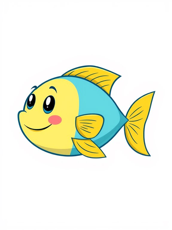 simple fish clipart design