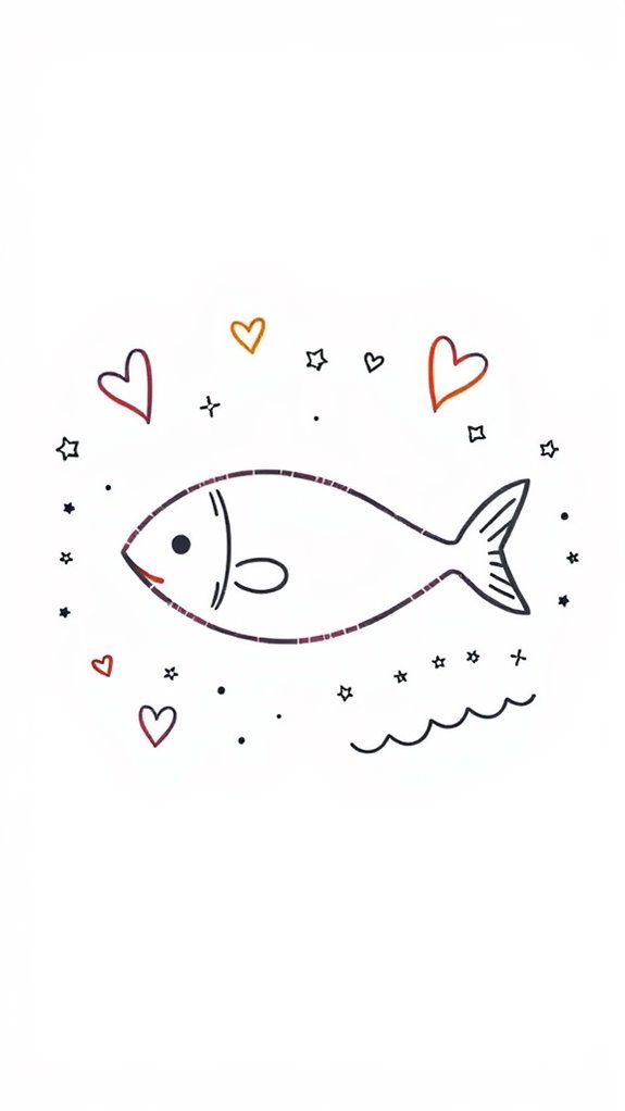 simple fish symbol illustration