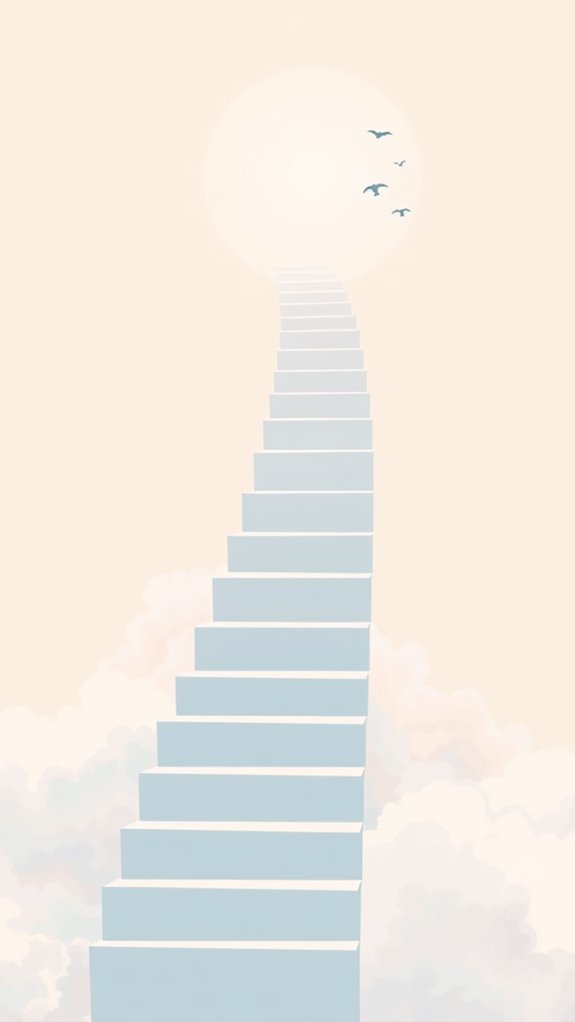 simple heaven staircase art