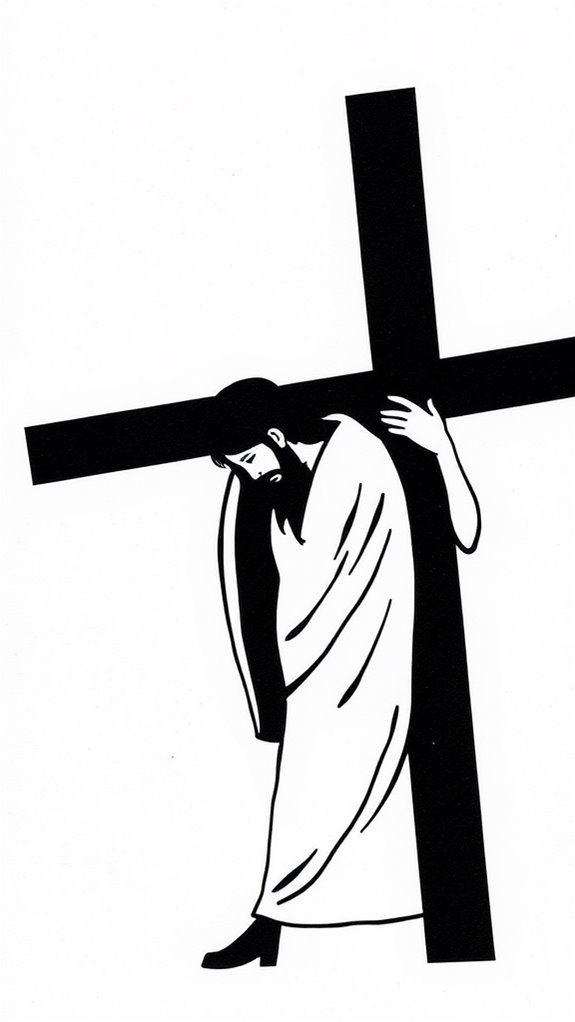 simple jesus cross illustration