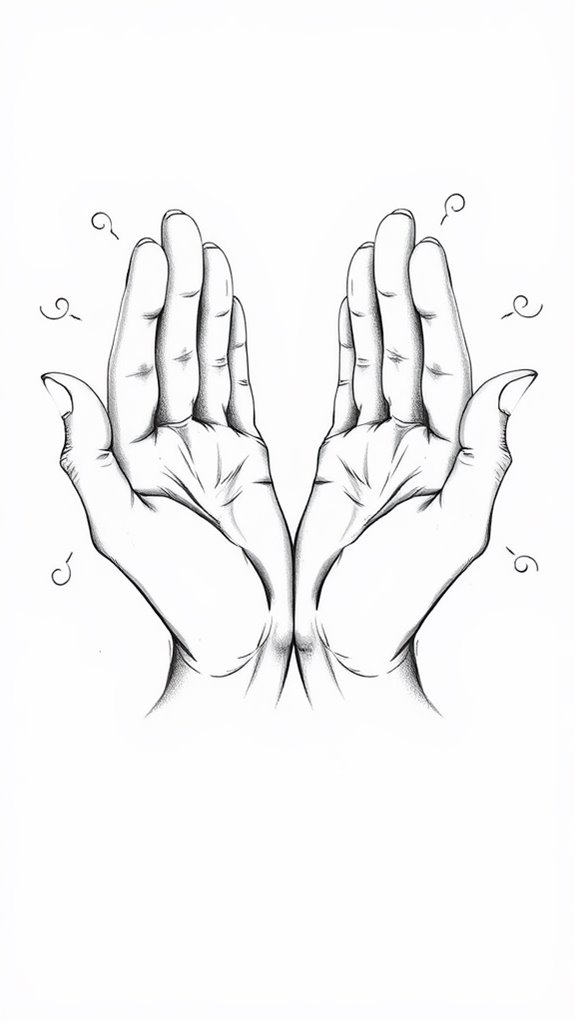 simple jesus hand illustration