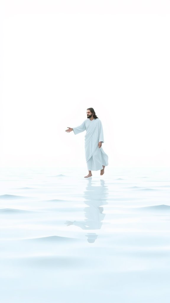 simple jesus water illustration