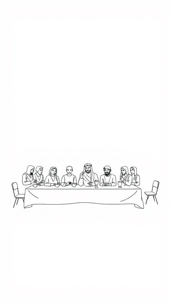 simple last supper illustration