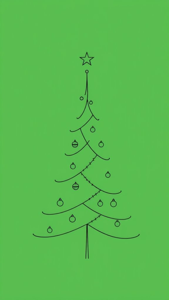 simple line art tree